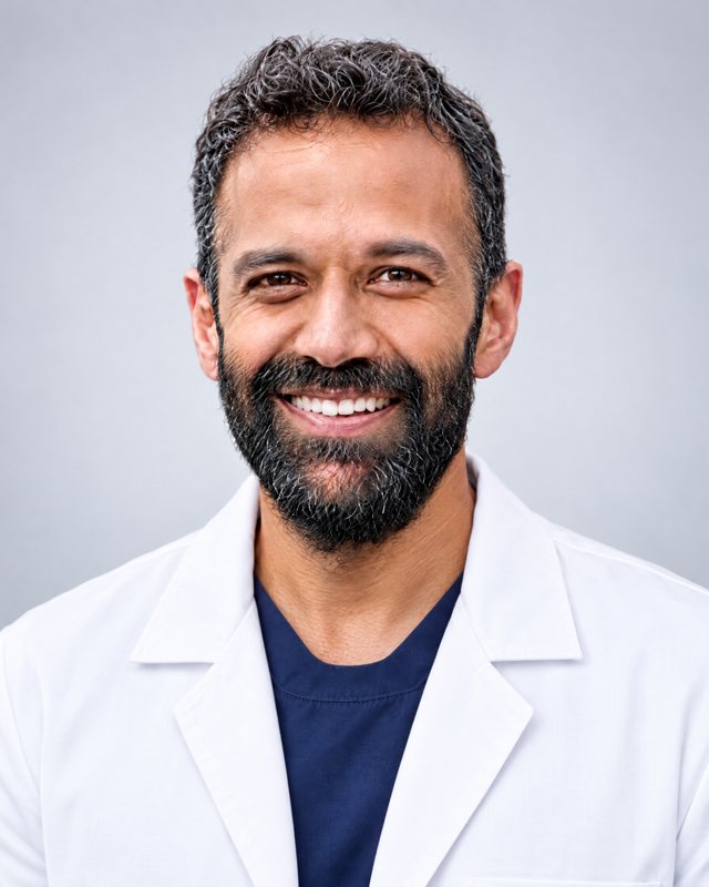 Portrait of Ashim Ahuja, principal investigator